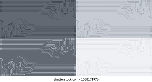 Vector flat circuit board illustration.