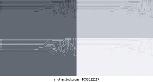 Vector flat circuit board illustration.