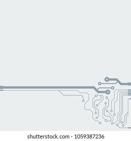 Vector flat circuit board illustration.