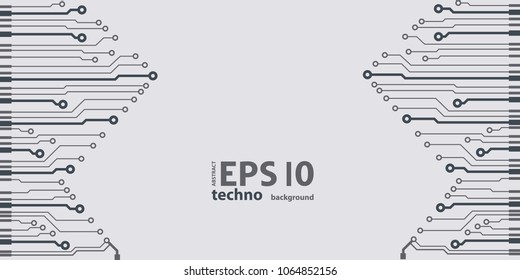 Vector flat circuit board illustration