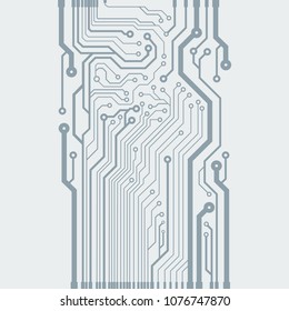 Vector flat circuit board illustration.