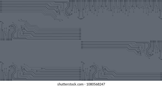 Vector flat circuit board illustration