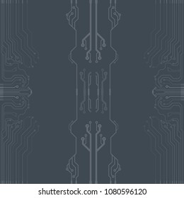 Vector flat circuit board illustration.