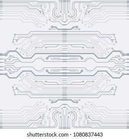 Vector flat circuit board illustration.
