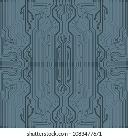 Vector flat circuit board illustration.