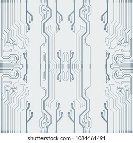 Vector flat circuit board illustration.