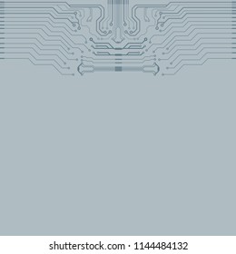 Vector flat circuit board illustration.