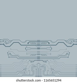 Vector flat circuit board illustration.