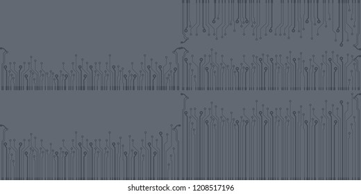 Vector flat circuit board illustration.