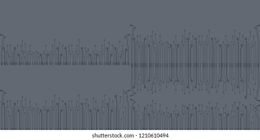 Vector flat circuit board illustration.