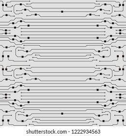 Vector flat circuit board illustration