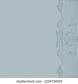 Vector flat circuit board illustration