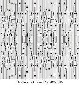 Vector flat circuit board illustration
