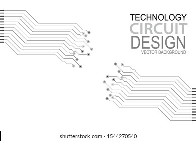 Vector flat circuit board illustration. Vector microchip background, Abstract futuristic circuit board Illustration, high computer technology background