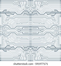 Vector flat circuit board illustration. Vector background