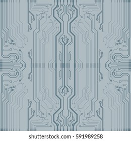 Vector flat circuit board illustration. Vector background