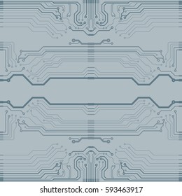 Vector flat circuit board illustration. Vector background