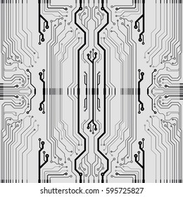 Vector Flat Circuit Board Illustration Vector Stock Vector (Royalty ...