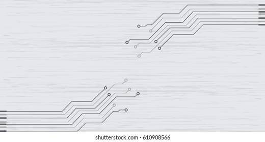 Vector flat circuit board illustration. Vector microchip background
