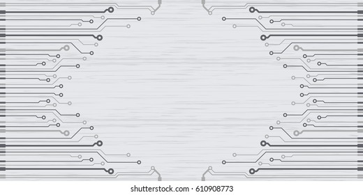 Vector flat circuit board illustration. Vector microchip background