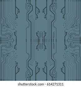 Vector flat circuit board illustration