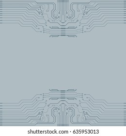 Vector flat circuit board illustration