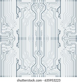 Vector flat circuit board illustration