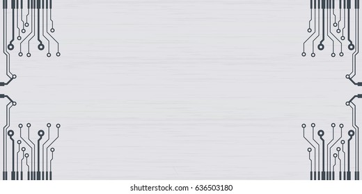 Vector flat circuit board illustration