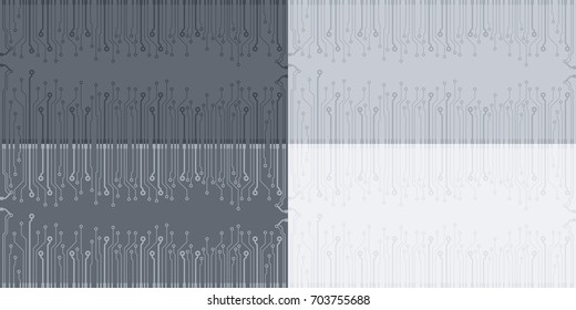Vector flat circuit board illustration