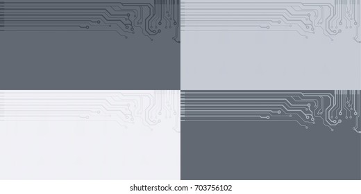 Vector flat circuit board illustration