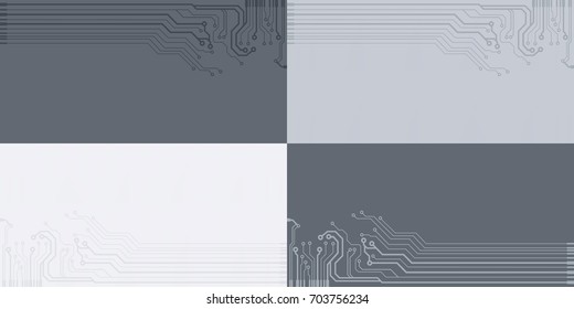 Vector flat circuit board illustration