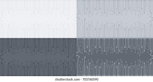 Vector flat circuit board illustration