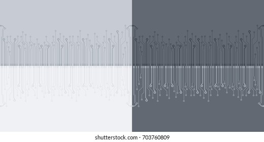 Vector flat circuit board illustration