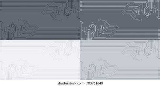 Vector flat circuit board illustration