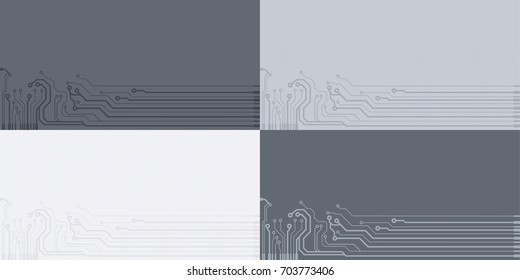 Vector flat circuit board illustration