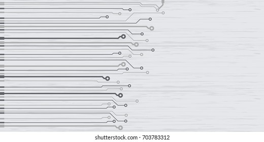 Vector flat circuit board illustration