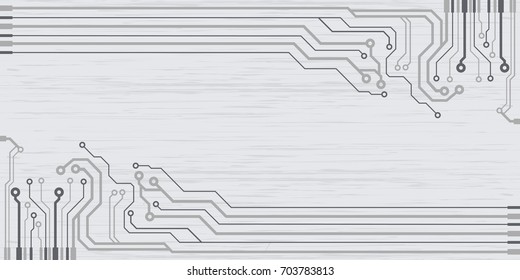 Vector flat circuit board illustration