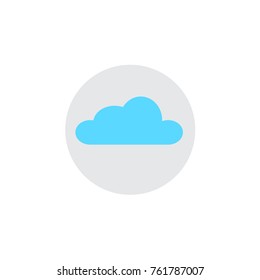 Vector flat cloud icon