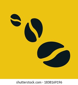 vector flat coffee beans icons 