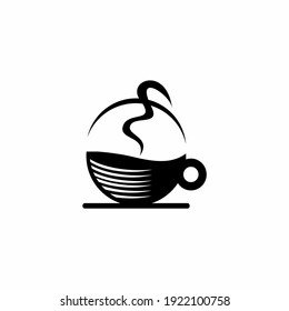 Vector flat coffee logo sample. Beautiful coffee brand template. 
Good for coffee and tea store, shop, also cafe and restaurant.