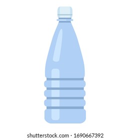 Vector Flat Color Plastic Bottle Icon