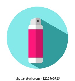 Vector flat colorful bright illustration icon of deodorant spray (antiperspirant)
