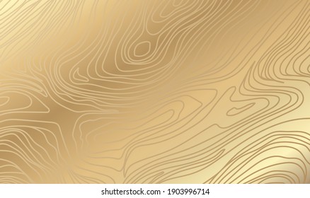 Vector Flat Damascus Golden Background 