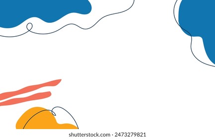 Vector flat design abstract background design
