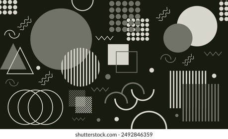 Vector flat design abstract background