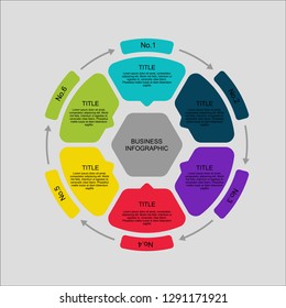 vector flat design business infographic