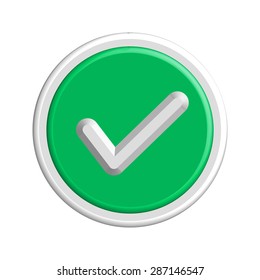 Vector Flat Design Check Marks Icons. Different Variations of Ticks and Crosses Represents Confirmation, Right and Wrong Choices, Task Completion, Voting.
