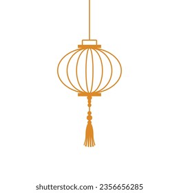 Vector flat design chinese lanterns for festival.