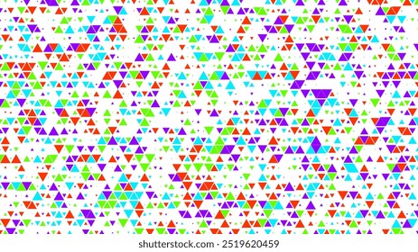 Vector flat design colorful colourful geometric mosaic triangle background