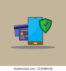 Diseño de tarjetas de crédito y seguridad bancaria en línea, concepto de negocios y finanzas, protección de Internet 